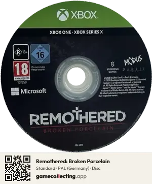 Remothered: Broken Porcelain Xbox One, PAL disc