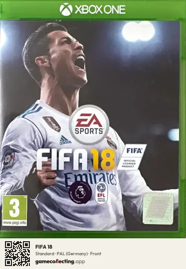 FIFA 18 Xbox One, Germany box front