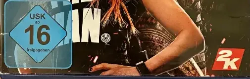 WWE 2K20, the USK square on its front