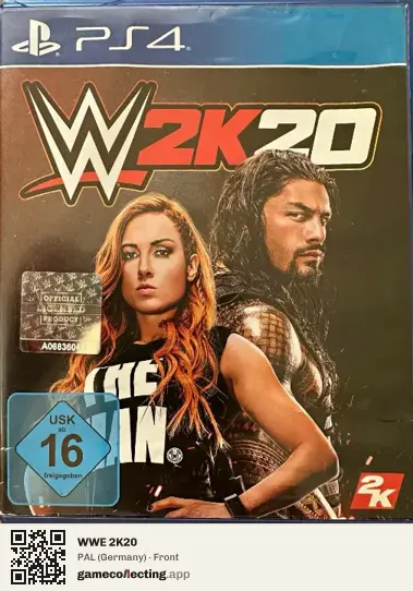 WWE 2K20 PlayStation 4, Germany box front