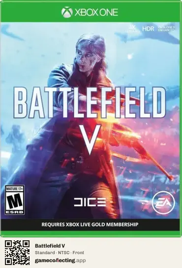 Battlefield V Xbox One, NTSC box front
