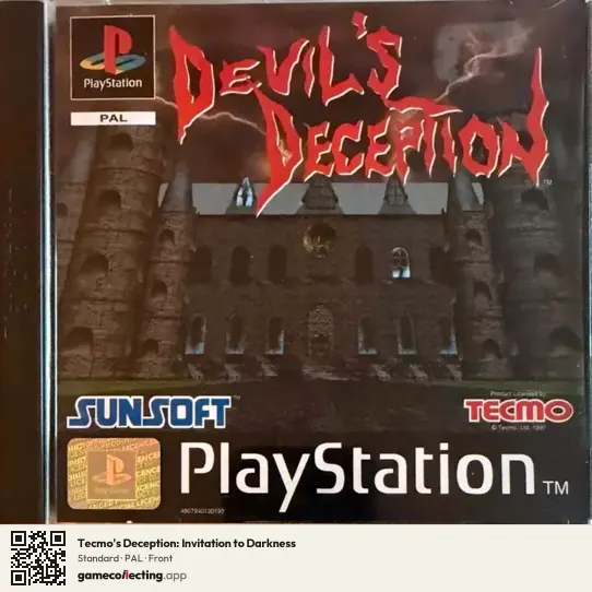Tecmo's Deception: Invitation to Darkness PlayStation, PAL box front