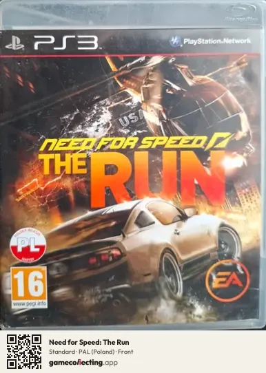 Need for Speed: The Run PlayStation 3, Poland box front