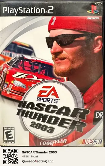 NASCAR Thunder 2003 PlayStation 2, NTSC box front