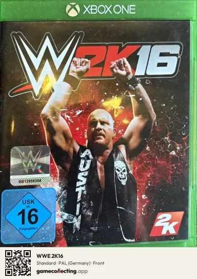 WWE 2K16 Xbox One, Germany box front