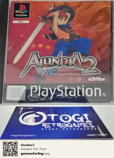 Alundra 2 PlayStation, PAL box front