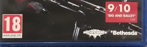 Wolfenstein: The New Order, the PEGI square on its front