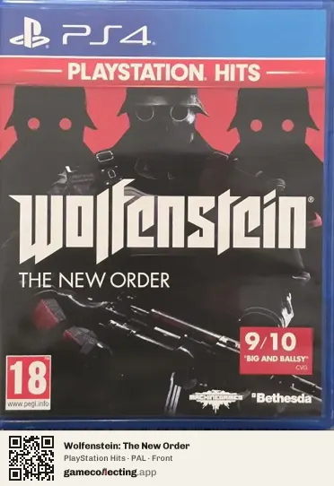 Wolfenstein: The New Order PlayStation 4, PAL box front