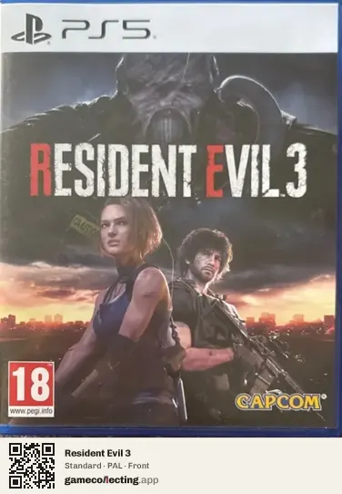 Resident Evil 3 PlayStation 5, PAL box front
