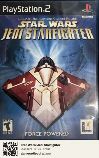 Star Wars: Jedi Starfighter PlayStation 2, NTSC box front