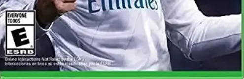 FIFA 18, the ESRB box on its front