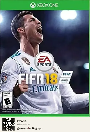FIFA 18 Xbox One, NTSC box front