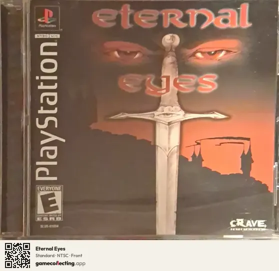 Eternal Eyes PlayStation, NTSC box front