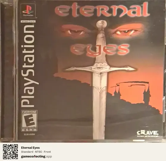 Eternal Eyes PlayStation, NTSC box front