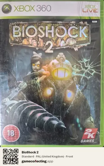 BioShock 2 Xbox 360, United Kingdom box front