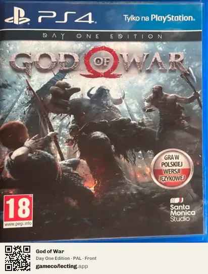 God of War PlayStation 4, PAL box front