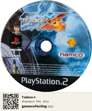 Tekken 4 PlayStation 2, PAL disc