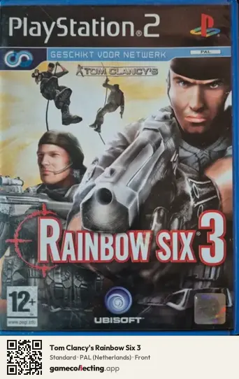 Tom Clancy's Rainbow Six 3 PlayStation 2, Netherlands box front