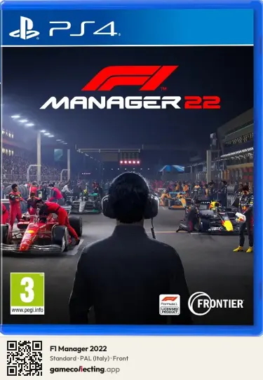 F1 Manager 2022 PlayStation 4, Italy box front