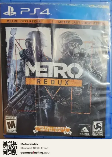 Metro Redux PlayStation 4, NTSC box front