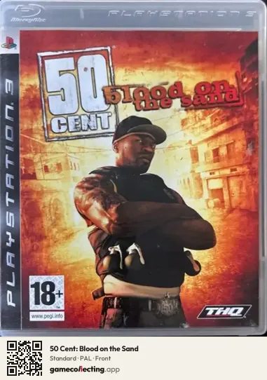 50 Cent: Blood on the Sand PlayStation 3, PAL box front