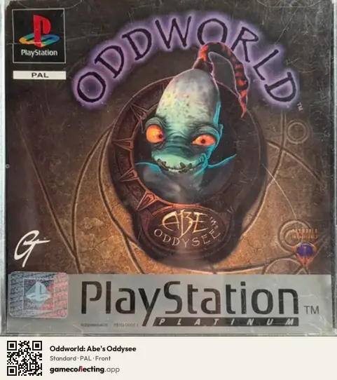 Oddworld: Abe's Oddysee PlayStation, PAL box front
