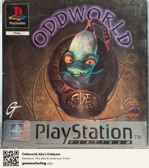 Oddworld: Abe's Oddysee PlayStation, North America box front