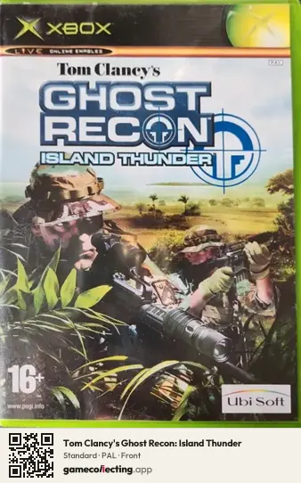 Tom Clancy's Ghost Recon: Island Thunder Xbox, PAL box front