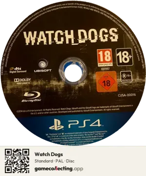 Watch Dogs PlayStation 4, PAL disc