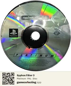 Syphon Filter 3 PlayStation, PAL disc