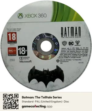 Batman: The Telltale Series Xbox 360, PAL disc