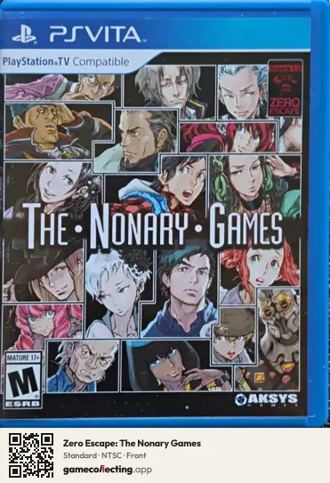 Zero Escape: The Nonary Games PlayStation Vita, NTSC box front