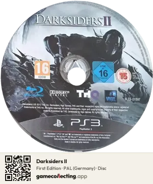 Darksiders II PlayStation 3, PAL disc