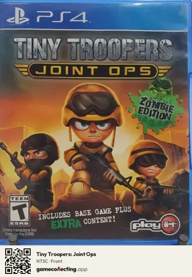 Tiny Troopers: Joint Ops PlayStation 4, NTSC box front