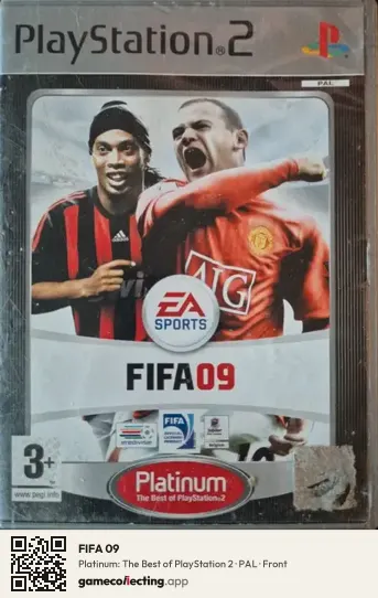 FIFA 09 PlayStation 2, PAL box front