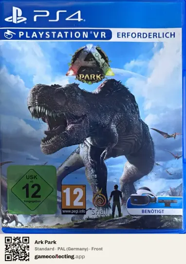 Ark Park PlayStation 4, Germany box front