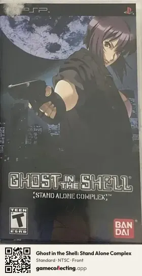 Ghost in the Shell: Stand Alone Complex PlayStation Portable, NTSC box front