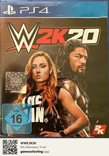 WWE 2K20 PlayStation 4, Germany box front