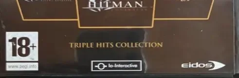 Hitman Trilogy, the PEGI square on its front