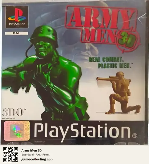 Army Men 3D PlayStation, PAL box front