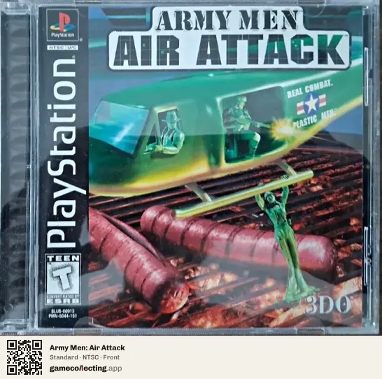 Army Men: Air Attack PlayStation, NTSC box front