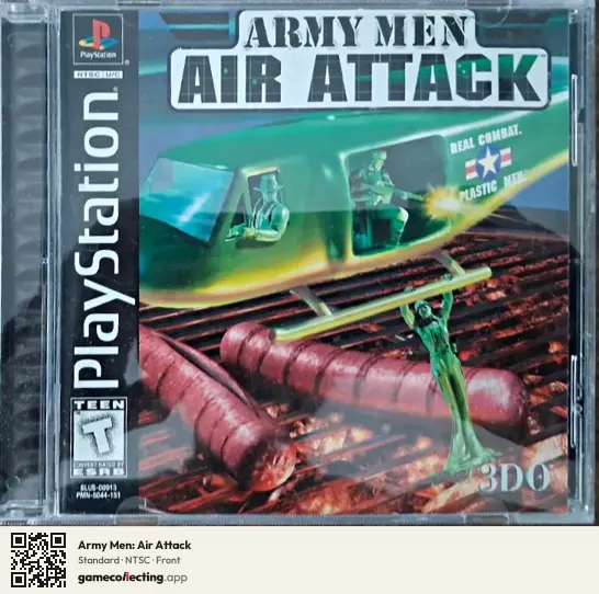 Army Men: Air Attack PlayStation, NTSC box front