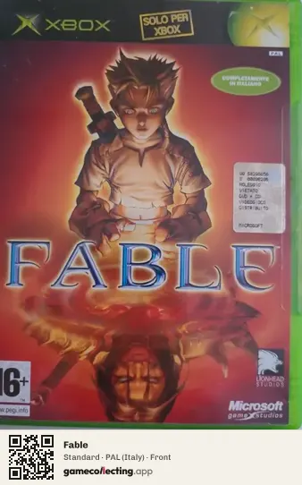 Fable Xbox, Italy box front