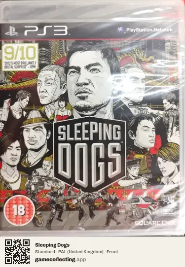 Sleeping Dogs PlayStation 3, United Kingdom box front