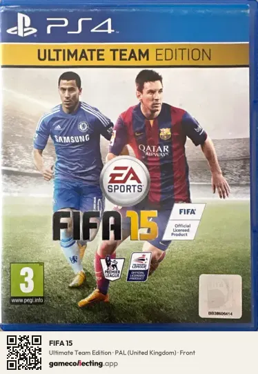 FIFA 15 PlayStation 4, United Kingdom box front