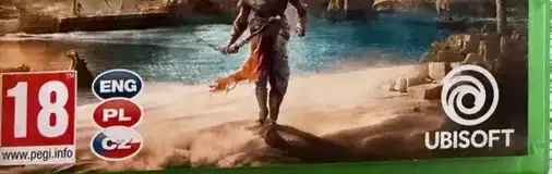 Assassin's Creed: Origins, the PEGI square on its front