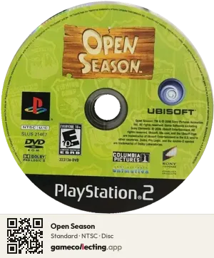 Open Season PlayStation 2, NTSC disc