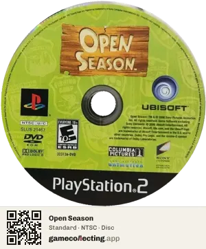 Open Season PlayStation 2, NTSC disc