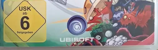 Rayman Origins, the USK square on its front