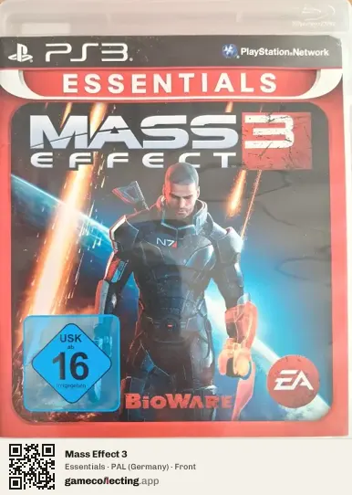 Mass Effect 3 PlayStation 3, Germany box front
